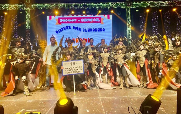 La AA.VV Casas Renfe-Sixto Obrador triunfa en el Carnaval de Santander