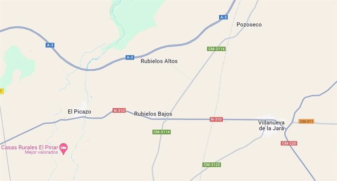 Archivo - Imagen de Pozorrubielos de la Mancha en Google Maps.