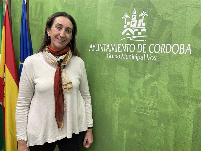 La portavoz municipal de Vox en Córdoba, Paula Badanelli.