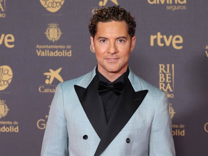 El cantante David Bisbal posa en la alfombra rosa previa a la gala de la 38 edición de los Premios Goya