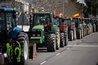 Los agricultores andaluces cumplen una semana de protestas con cortes de tráfico en carreteras de Sevilla, Cádiz y Jaén