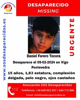Desaparición de un menor de 15 años en Vigo.
