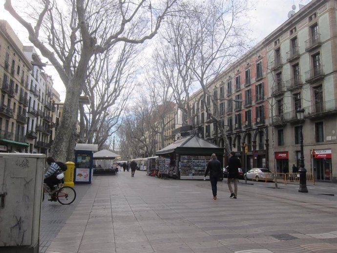 Archivo - La Rambla de Barcelona.