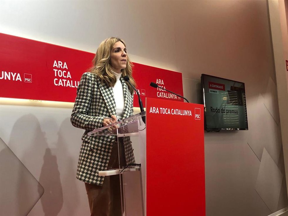 La portavoz del PSC, lia Tortolero
