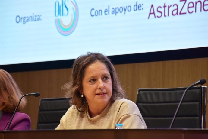 La consejera de Salud y Consumo de la Junta de Andalucía, Catalina García, en el II Woman Cancer Day celebrado en Madrid.