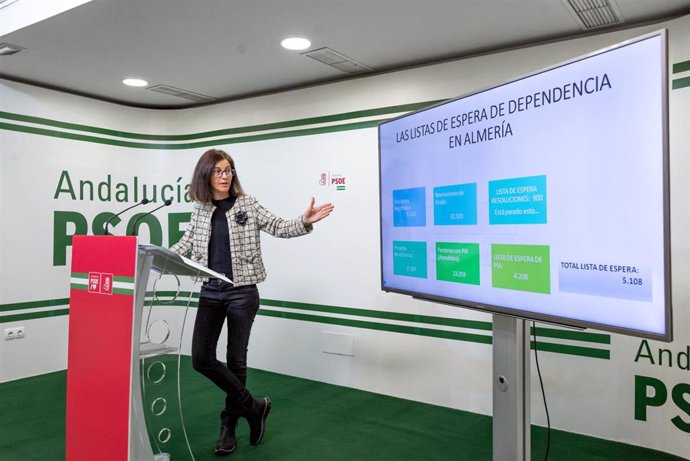 Pilar Navarro (PSOE), en rueda de prensa