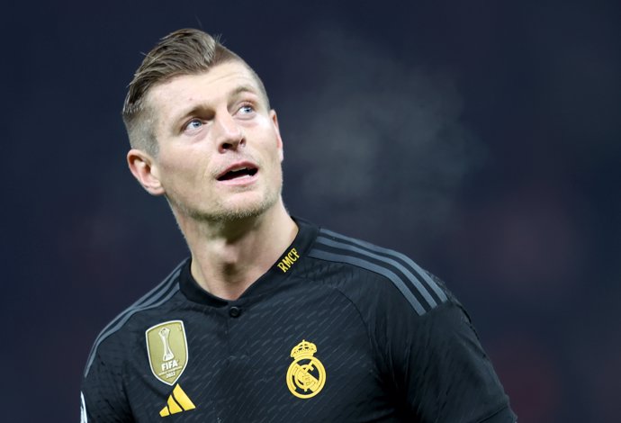 Archivo - FILED - 13 December 2023, Berlin: Madrid's Toni Kroos is pictured during the UEFA Champions League soccer match between 1. FC Union Berlin and Real Madrid at Olympiastadion. Germany defender Antonio Ruediger has reiterated his call for Real Madr