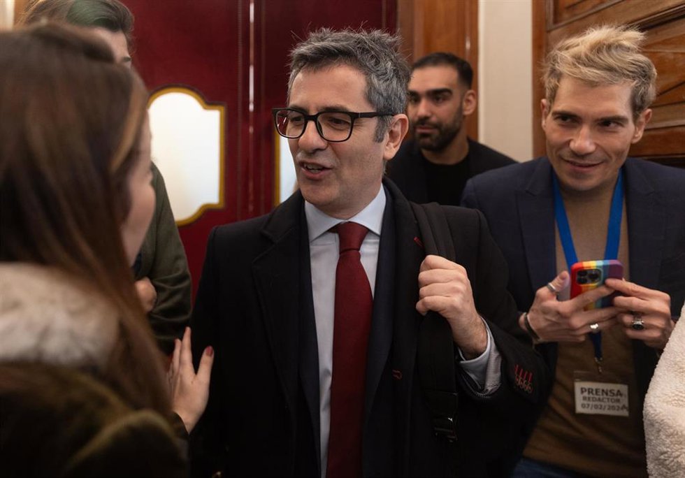 El ministro de la Presidencia, Justicia y Relaciones con las Cortes, Félix Bolaños,