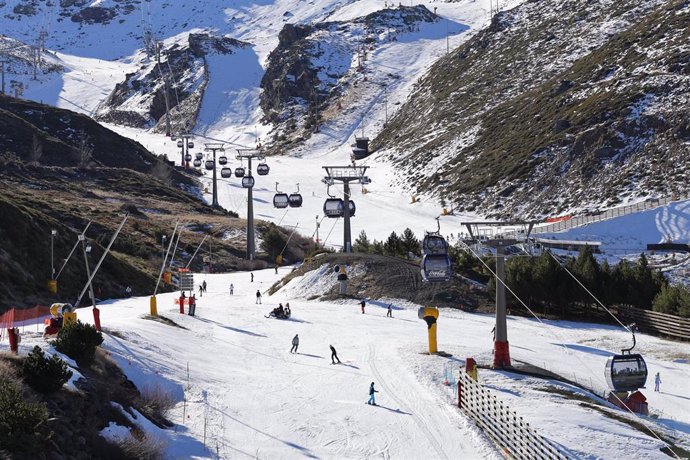 La estación de esquí de Sierra Nevada, el pasado 4 de febrero