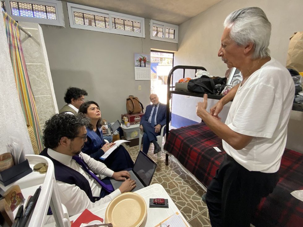 Una misión de la Comisión Interamericana de Derechos Humanos (CIDH) visita al periodista José Rubén Zamora