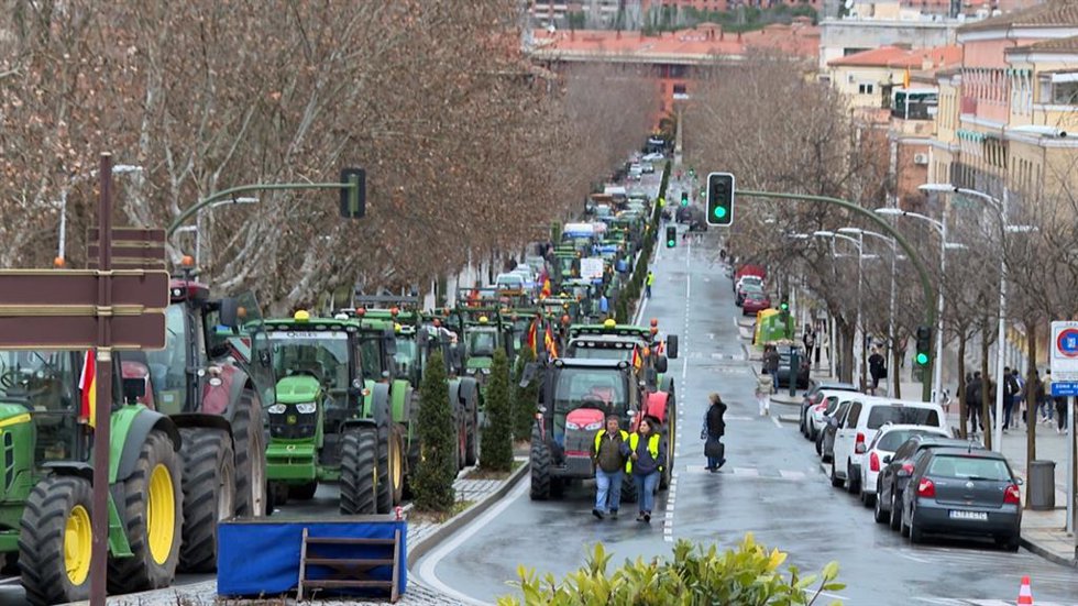 Tractorada en Toledo capital.