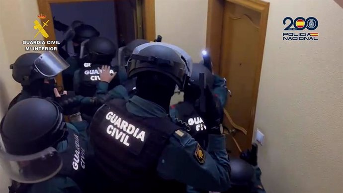 Operacion de la Guardia Civil y Policía Nacional contra la trata de seres humanos con fines de explotación sexual