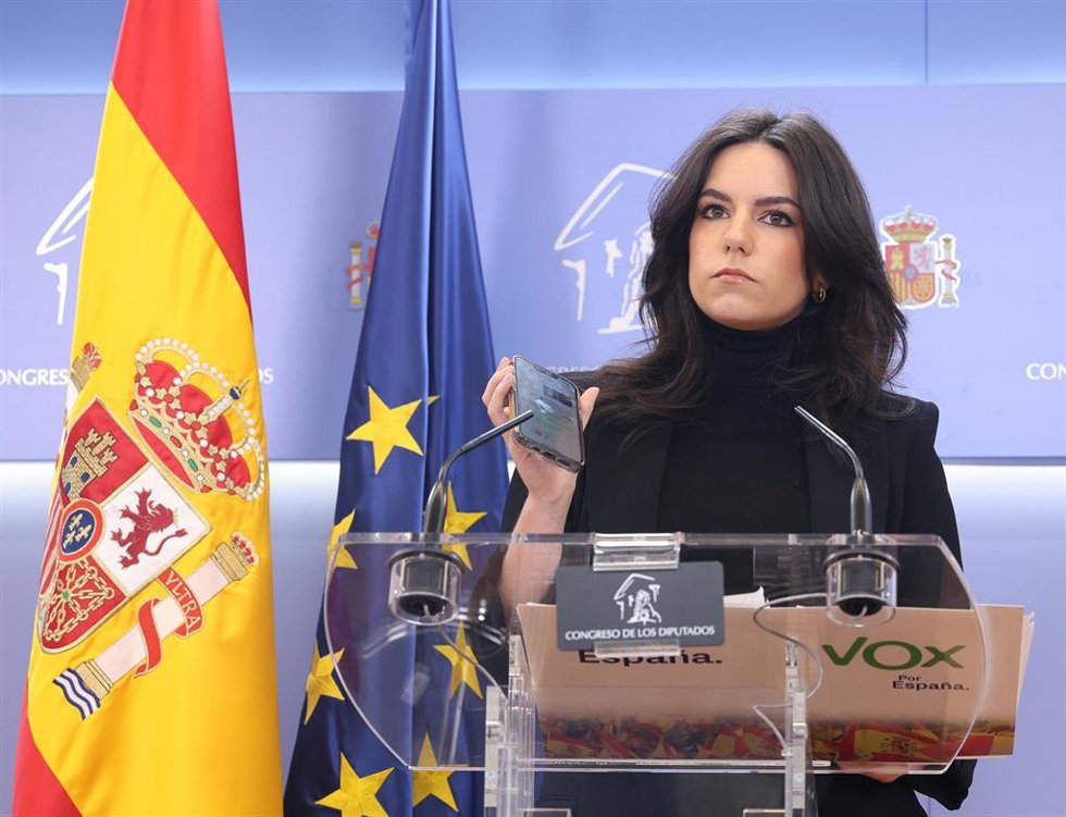 La portavoz de VOX en el Congreso, Pepa Millán.