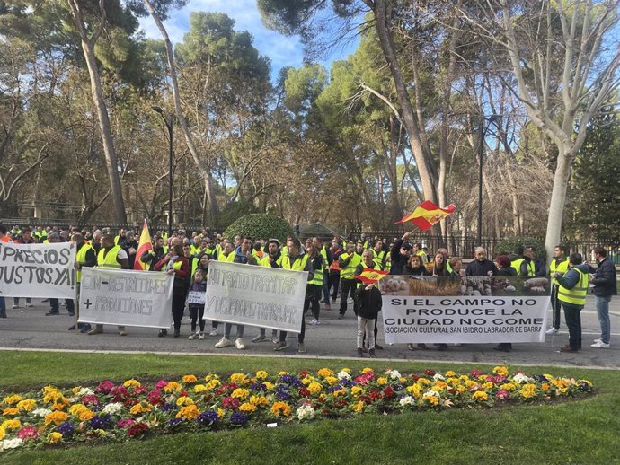Protesta de agricultores y ganaderos en Albacete.