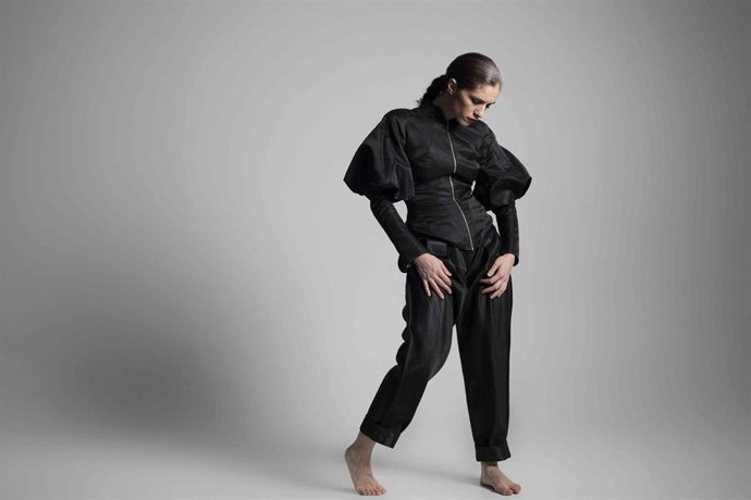 Archivo - La bailaora Sara Jiménez presenta su último trabajo 'Ave de Plata' en el Centre Pompidou Málaga