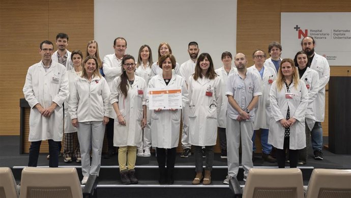 Equipo de la Unidad Funcional Integrada de Radioterapia del HUN