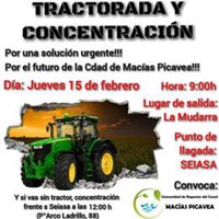 Tractorada este jueves en Valladolid para exigir a Seiasa cambiar una tubería que puede cancelar la campaña de riego