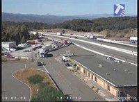 La policia francesa impedeix el pas de camions a l'A-9 al Pertús per les protestes