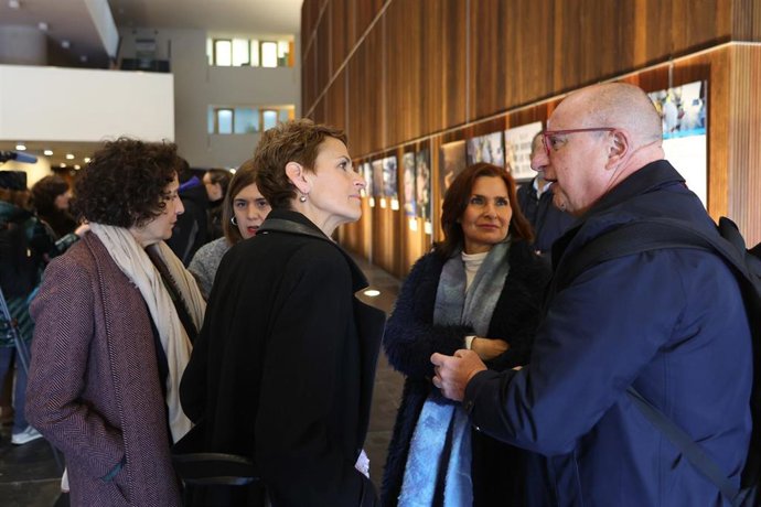 La presidenta María Chivite y el consejero de Educación, Carlos Gimeno.