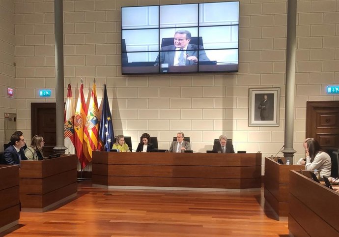 Pleno de la Diputación Provincial de Zaragoza.