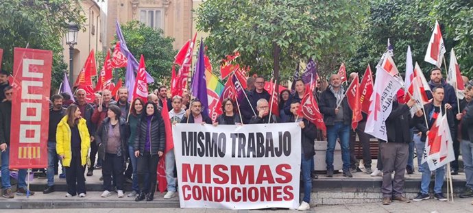 Imagen de archivo de protestas de los trabajadores de ITV de la Comunitat Valenciana.