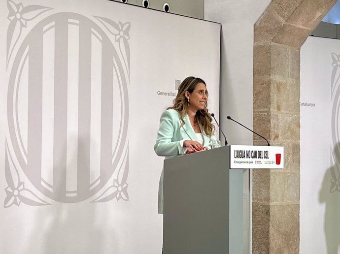 La portavoz del Govern, Patrícia Plaja, en rueda de prensa