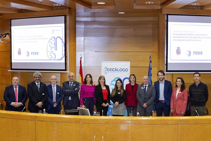 Presentación del 'Decálogo para la mejora de la asistencia al paciente con epilepsia', impulsado por la Federación Española de Epilepsia (FEDE) y Angelini Pharma.