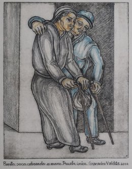 Imagen de un cuadro del pintor onubense Antonio Granados Valdés en el Museo de Huelva.