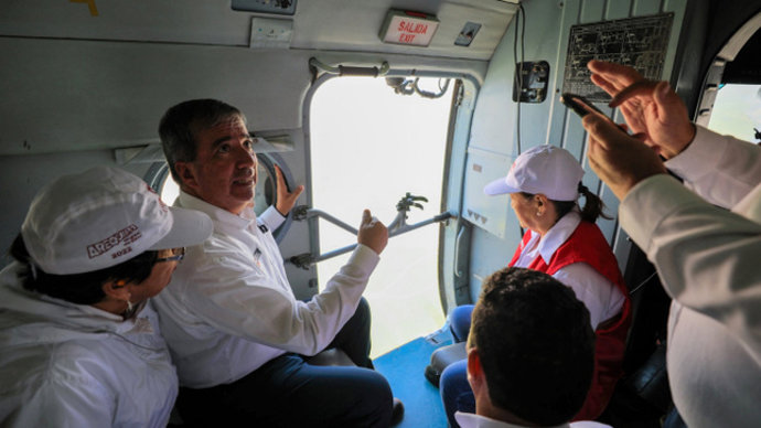 El ministro de Transportes y Comunicaciones de Perú, Raúl Pérez Reyes