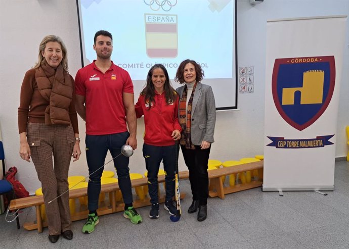 Los olímpicos Yurena Panadero y Gonzalo García en el ciclo 'Todos olímpicos'.