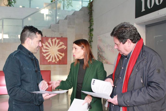 Daniel Mesa, Olga Manzano y Luis Miguel Gutiérrez