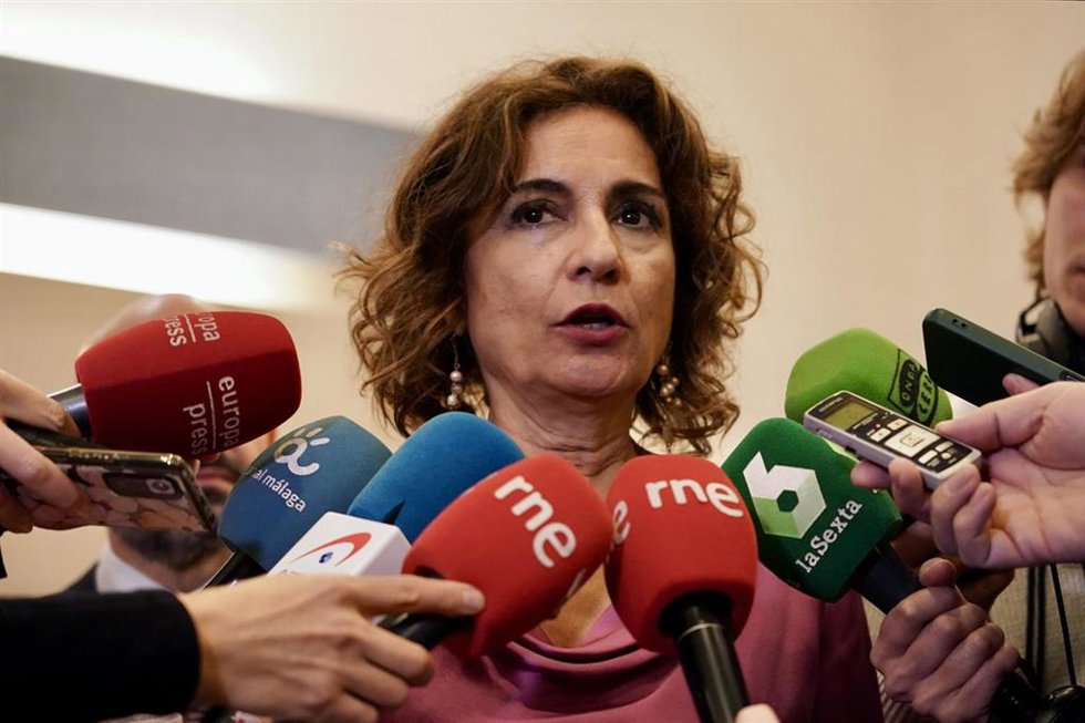 La vicepresidenta primera del Gobierno, ministra de Hacienda 