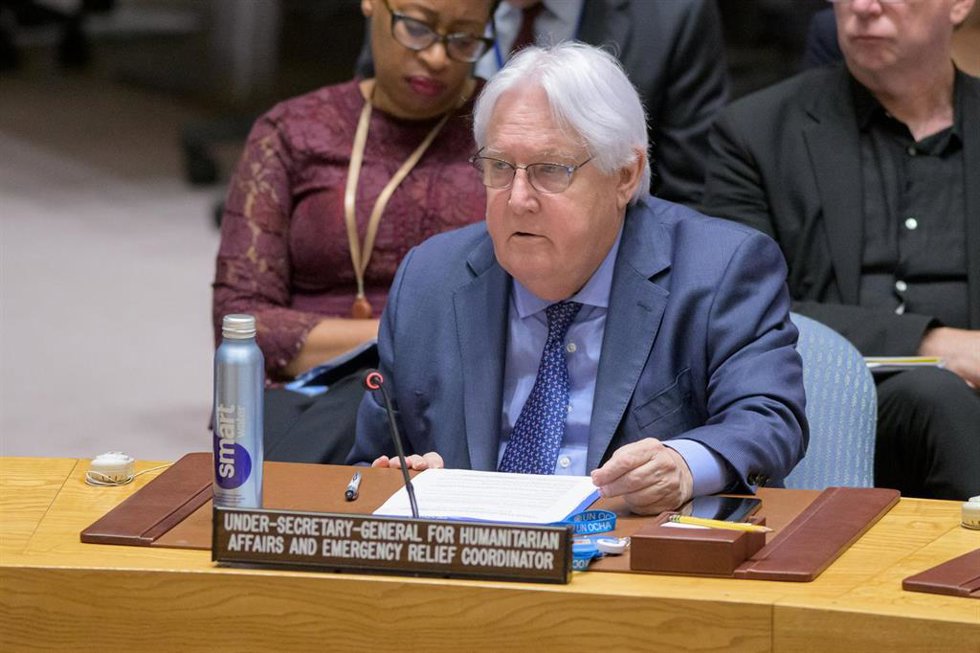 Archivo - El responsable de Asuntos Humanitarios de Naciones Unidas, Martin Griffiths
