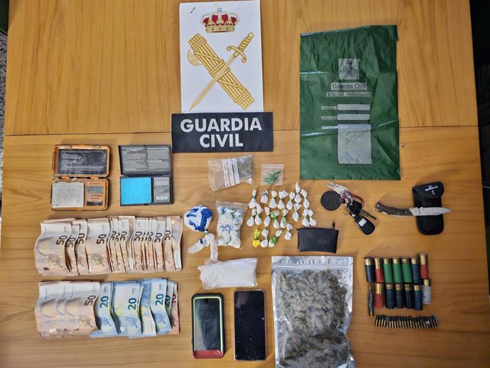 Imagen de los elementos incautados