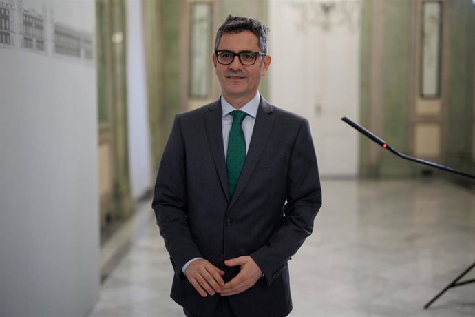 El ministro de la Presidencia, Justicia y Relaciones con las Cortes, Félix Bolaños.