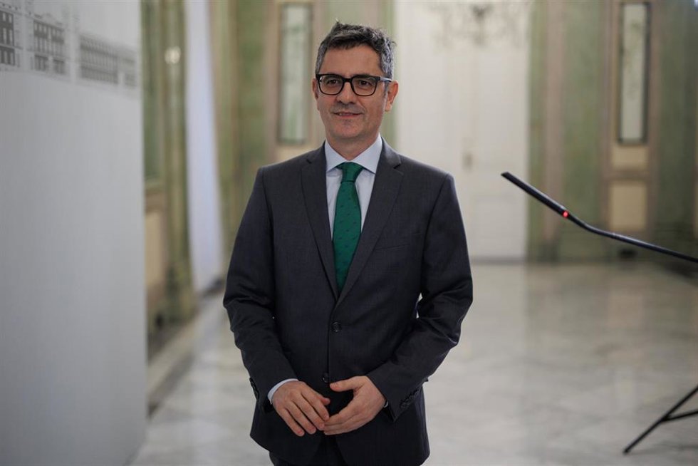 El ministro de la Presidencia, Justicia y Relaciones con las Cortes, Félix Bolaños.