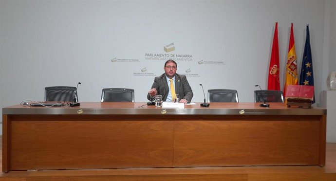 El presidente del Parlamento de Navarra, Unai Hualde