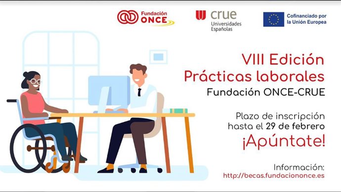 La Universidad de Oviedo ofrece ocho becas de prácticas laborales para personas con discapacidad.