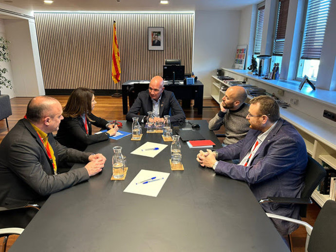 Reunión entre la ACM y el conseller de Acción Climática, David Mascort