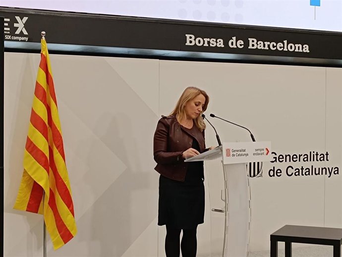 La consellera de Economía, Natlia Mas.