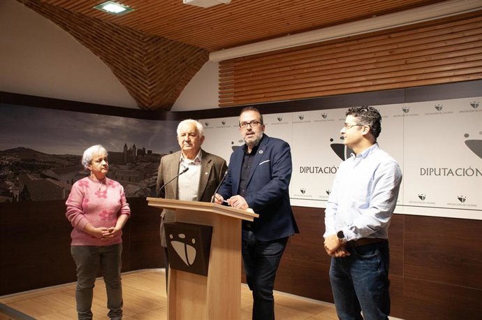 Presentación de la campaña de donación de sangre que ha organizado la Diputación de Cáceres para el lunes 19 de febrero