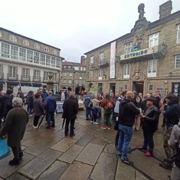 Acto del Sindicato Labrego, en Santiago