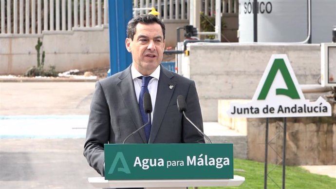 El presidente de la Junta de Andalucía, Juanma Moreno, este miércoles