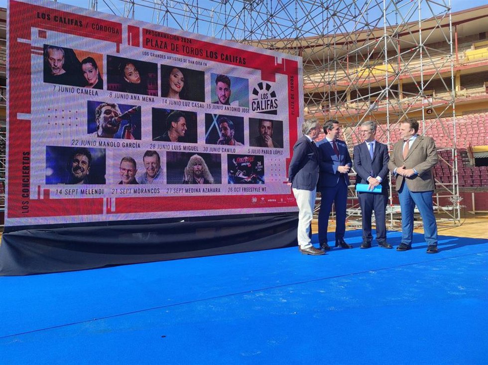Presentación de los conciertos 2024 de la Plaza de Toros de Los Califas de Córdoba.