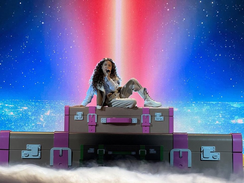 Archivo - Sandra Valero realiza su segundo ensayo en Eurovisión Junior 2023: "Hemos estado todos muy compenetrados"