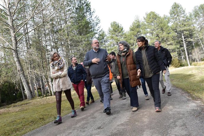El vicepresidente de Castilla-La Mancha, José Luis Martínez Guijarro en Las Majadas (Cuenca).