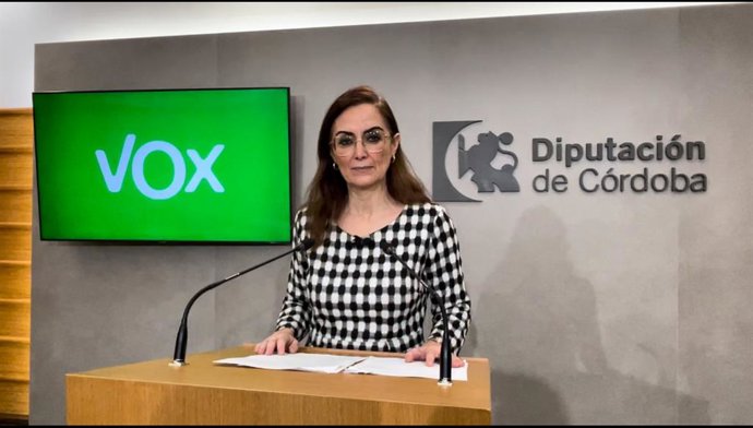 La portavoz de Vox en la Diputación de Córdoba, Yolanda Almagro.