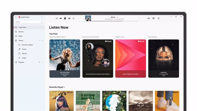 Aplicación Apple Music para Windows actualizada