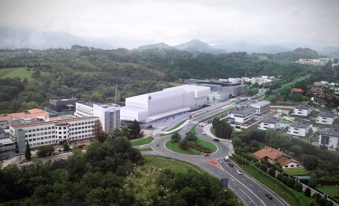 Imagen del futuro nuevo edificio de consultas externas en el Hospital Donostia