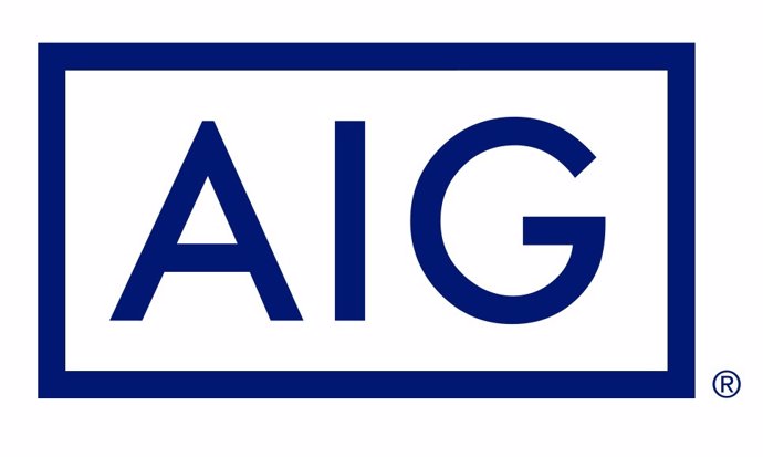 Archivo - Logo de American International Group (AIG).